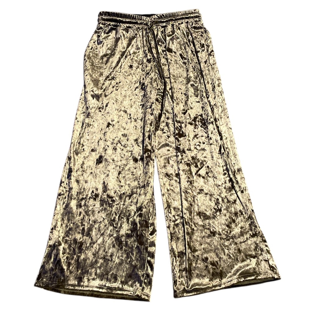 Don’t Ask Why crushed velvet culottes